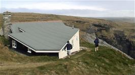 Tintagel Youth Hostel, and our very special dorm partially buried